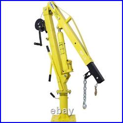 Heavy-Duty Hydraulic Pickup Truck Crane Hoist Crane 1000lbs 360°Pivot Hoist Lift