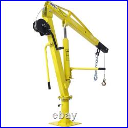 Heavy-Duty Hydraulic Pickup Truck Crane Hoist Crane 1000lbs 360°Pivot Hoist Lift
