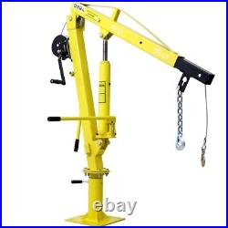 Heavy-Duty Hydraulic Pickup Truck Crane Hoist Crane 1000lbs 360°Pivot Hoist Lift