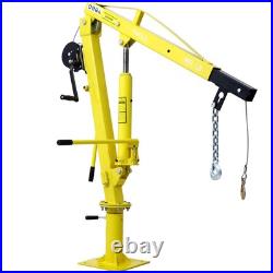 Heavy-Duty Hydraulic Pickup Truck Crane Hoist Crane 1000lbs 360°Pivot Hoist Lift