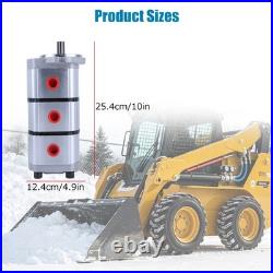 Heavy Duty Hydraulic Pump Fit For AGT Triple Pgp510888g3lp Skid Steer USA Heavy Duty Hydraulic Pump Fit For AGT Triple Pgp510888g3lp Skid Steer USA