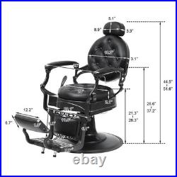 Heavy Duty Hydraulic Pump Retro Barber Chair Salon Hair Styling Spa Beauty Chair