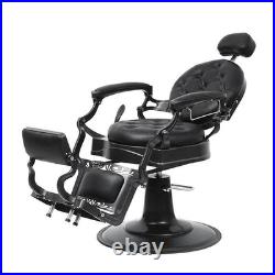 Heavy Duty Hydraulic Pump Retro Barber Chair Salon Hair Styling Spa Beauty Chair