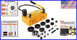 Heavy-Duty Hydraulic Punch Set for Aluminum, Brass & Stainless Steel Projects