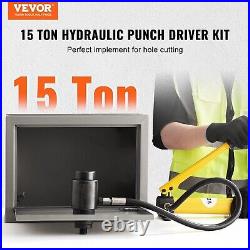 Heavy-Duty Hydraulic Punch Set for Aluminum, Brass & Stainless Steel Projects