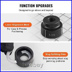 Heavy-Duty Hydraulic Punch Set for Aluminum, Brass & Stainless Steel Projects