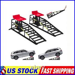 Heavy Duty Hydraulic Ramps 5 Ton 11000 Lbs Car Truck Lifting Service Ramps Heavy Duty Hydraulic Ramps 5 Ton 11000 Lbs Car Truck Lifting Service Ramps