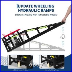 Heavy Duty Hydraulic Ramps 5 Ton 11000 Lbs Car Truck Lifting Service Ramps