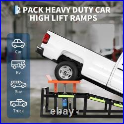 Heavy Duty Hydraulic Ramps 5 Ton 11000 Lbs Car Truck Lifting Service Ramps Heavy Duty Hydraulic Ramps 5 Ton 11000 Lbs Car Truck Lifting Service Ramps