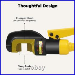 Heavy Duty Hydraulic Rebar Cutter 4mm-16mm 8T Handheld Bolt Chain Cutting Tool