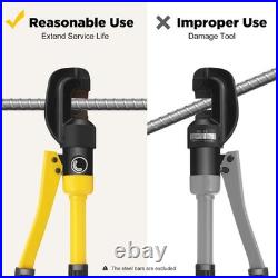 Heavy Duty Hydraulic Rebar Cutter 4mm-16mm 8T Handheld Bolt Chain Cutting Tool Heavy Duty Hydraulic Rebar Cutter 4mm-16mm 8T Handheld Bolt Chain Cutting Tool