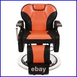 Heavy Duty Hydraulic Recline Barber Chair, Adjustable Salon Tattoo Beauty Chair