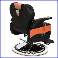 Heavy Duty Hydraulic Recline Barber Chair, Adjustable Salon Tattoo Beauty Chair