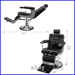 Heavy Duty Hydraulic Recline Barber Chair All Purpose Salon Spa Beauty Equipment