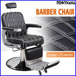 Heavy Duty Hydraulic Recline Barber Chair All Purpose Salon Styling Equipment