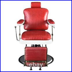 Heavy Duty Hydraulic Recline Barber Chair Hair Stylist Chair Salon Spa Equipment