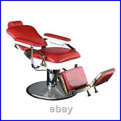 Heavy Duty Hydraulic Recline Barber Chair Hair Stylist Chair Salon Spa Equipment