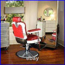 Heavy Duty Hydraulic Recline Barber Chair Hair Stylist Chair Salon Spa Equipment