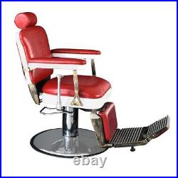 Heavy Duty Hydraulic Recline Barber Chair Hair Stylist Chair Salon Spa Equipment