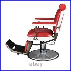 Heavy Duty Hydraulic Recline Barber Chair Hair Stylist Chair Salon Spa Equipment