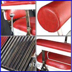 Heavy Duty Hydraulic Recline Barber Chair Hair Stylist Chair Salon Spa Equipment