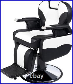Heavy Duty Hydraulic Recline Barber Chair Height Adjustable Beauty Salon Chair