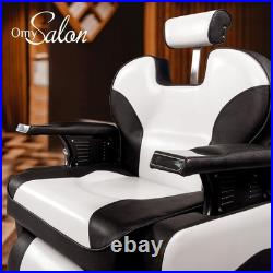 Heavy Duty Hydraulic Recline Barber Chair Height Adjustable Beauty Salon Chair