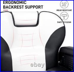 Heavy Duty Hydraulic Recline Barber Chair Height Adjustable Beauty Salon Chair
