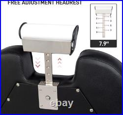 Heavy Duty Hydraulic Recline Barber Chair Height Adjustable Beauty Salon Chair