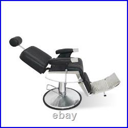 Heavy Duty Hydraulic Recline Barber Chair Salon Beauty All Purpose Equipment PU