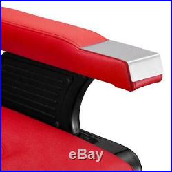 Heavy Duty Hydraulic Recline Barber Chair Salon Beauty All Purpose Equipment Red