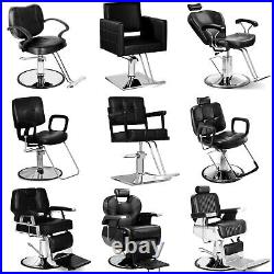 Heavy Duty Hydraulic Recline Barber Chair Salon Beauty Shampoo Styling Equipment