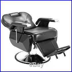 Heavy Duty Hydraulic Recline Barber Chair Salon Beauty Shampoo Styling Equipment