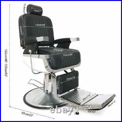 Heavy Duty Hydraulic Recline Barber Chair Salon Beauty Shampoo Styling Equipment