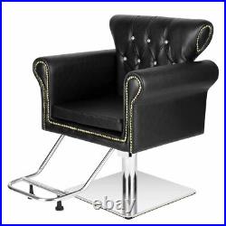 Heavy Duty Hydraulic Recline Barber Chair Salon Beauty Shampoo Styling Equipment