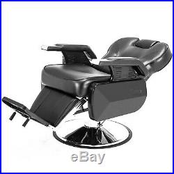 Heavy Duty Hydraulic Recline Barber Chair Salon Beauty Shampoo Styling Equipment