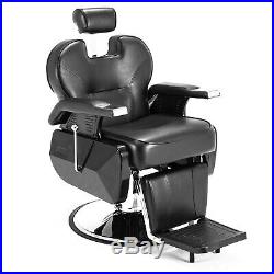 Heavy Duty Hydraulic Recline Barber Chair Salon Beauty Shampoo Styling Equipment