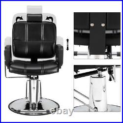 Heavy Duty Hydraulic Recline Barber Chair Salon Beauty Spa Shampoo Hair Styling