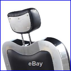 Heavy Duty Hydraulic Recline Barber Chair Salon Beauty Spa Shampoo Hair Styling