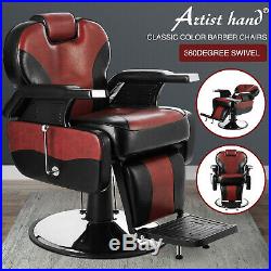 Heavy Duty Hydraulic Recline Barber Chair Salon Beauty Tattoo Profession Classic