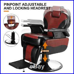 Heavy Duty Hydraulic Recline Barber Chair Salon Beauty Tattoo Profession Classic