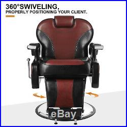 Heavy Duty Hydraulic Recline Barber Chair Salon Beauty Tattoo Profession Classic