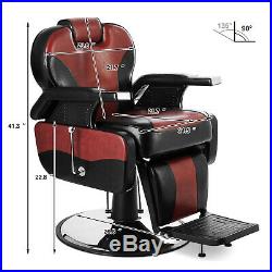 Heavy Duty Hydraulic Recline Barber Chair Salon Beauty Tattoo Profession Classic