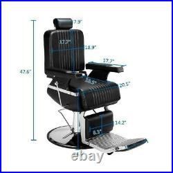 Heavy Duty Hydraulic Recline Barber Chair Salon Chair for Hair Stylist Salon