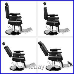 Heavy Duty Hydraulic Recline Barber Chair Salon Chair for Hair Stylist Salon