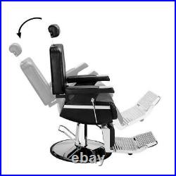 Heavy Duty Hydraulic Recline Barber Chair Salon Chair for Hair Stylist Salon