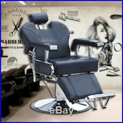 Heavy Duty Hydraulic Recline Barber Chair Shampoo Salon Beauty Spa Hair Styling