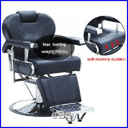 Heavy Duty Hydraulic Recline Barber Chair Shampoo Salon Beauty Spa Hair Styling