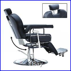 Heavy Duty Hydraulic Recline Barber Chair Shampoo Salon Beauty Spa Hair Styling