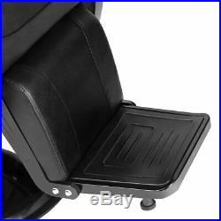 Heavy Duty Hydraulic Recliner Barber Chair Salon Shampoo Styling Equipment Black